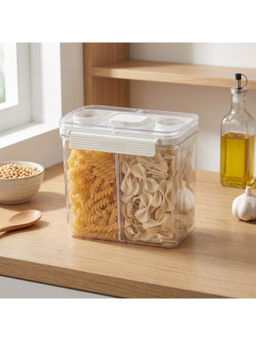 STOR - Clear Dual Compartment Dry Food Storage Container
