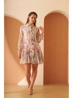 AMAGYAA - Floral Print Mini Dress