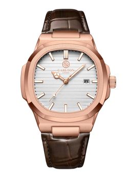 Carlton London - Men Jordan White Dial Analog Watch - CLLRGNM (M)