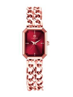Carlton London - Women Victoria Red Dial Analog Watch - CLRGCRED (M)