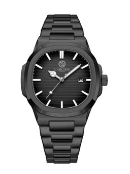 Carlton London - Men Arthur Black Dial Analog Watch - CLSBLKNM (M)