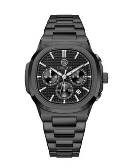 Carlton London - Men Parker Black Dial Analog Watch - CLSDBLKM (M)