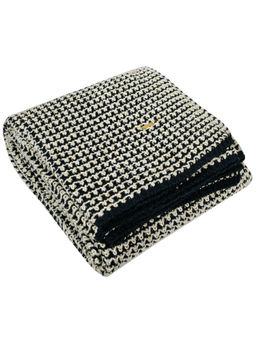 Pomme - Multi-Color 100% Organic Cotton Lurex Glitter Texture Knitted Throw