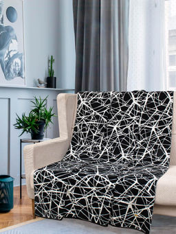 Pomme - Scattered 100% Organic Cotton Pattern Knitted Decorative Throw