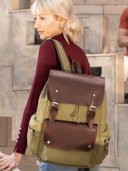 FUR JADEN - Sustainable Canvas Travel Laptop Backpack