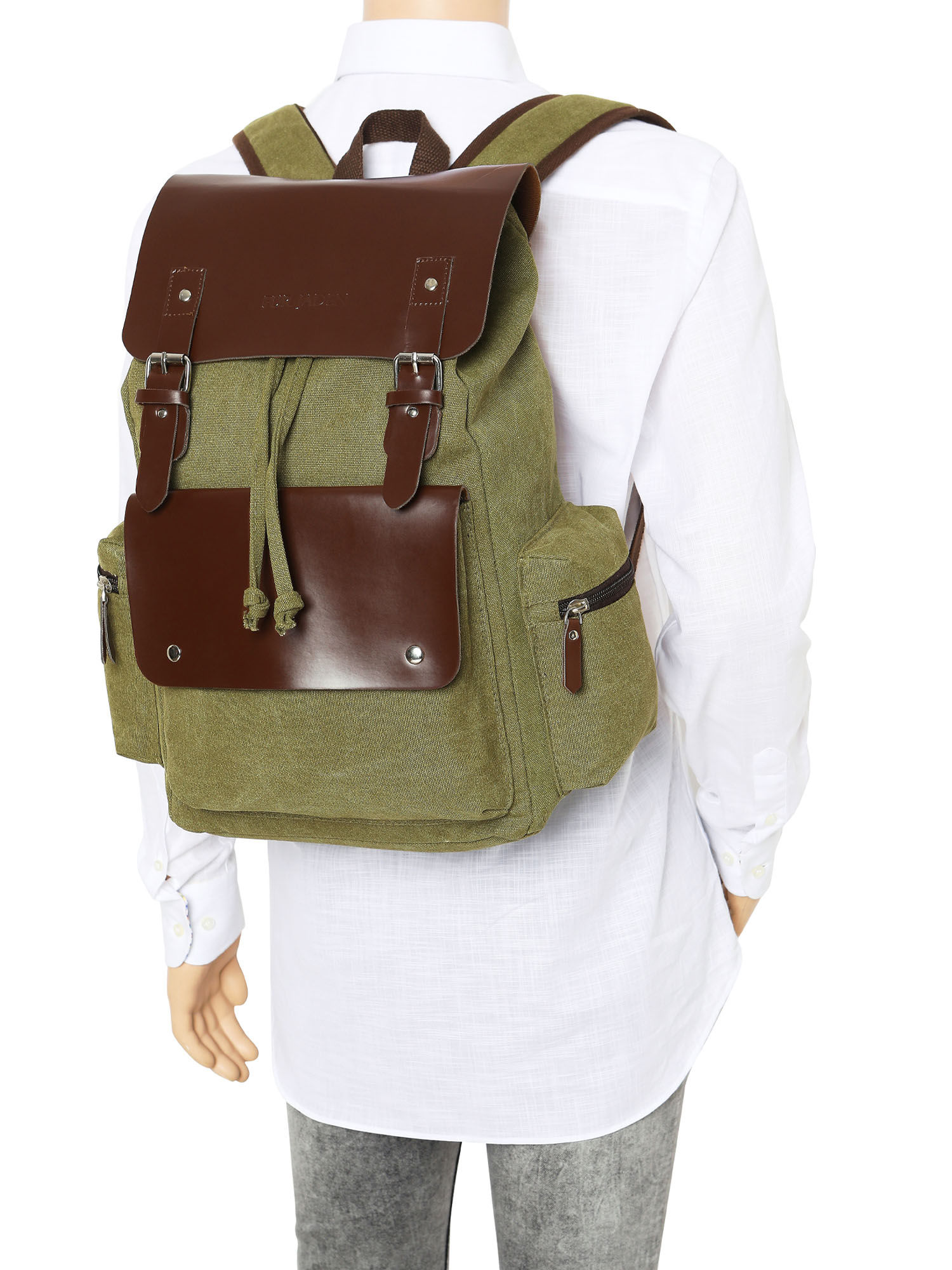 Buy Fur Jaden Sustainable Canvas Travel Laptop Backpack Online