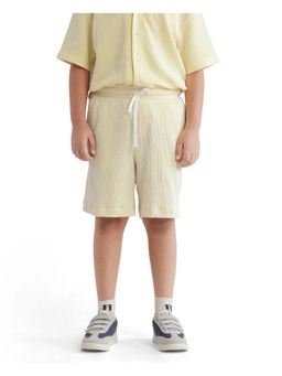 RARE ONES - Kids John-B Yellow Cotton Blend Drawstring Regular Fit Short