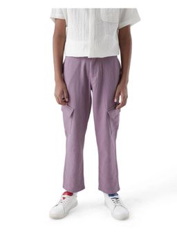RARE ONES - Kids Presso-K Dusky Pink Cotton Regular Fit Casual Trouser