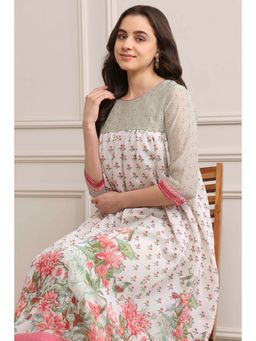 Biba - Green Straight Kurta