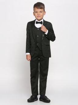 Kids Island - Black Shirt Waistcoat Blazer with Pant and Bow Tie (Set of 5)