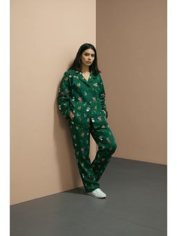 ASHTAG - Green Christmas Nightsuit