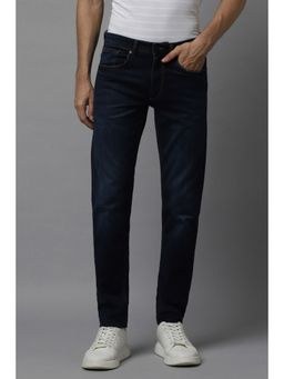 Allen Solly - Men Navy Blue Skinny Fit Dark Wash Jeans