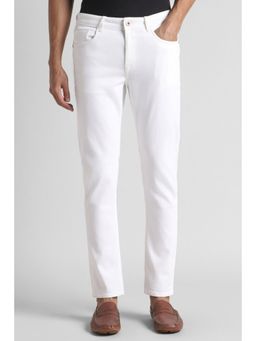 Simon Carter - White Solid Jeans