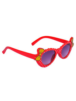 Spiky - Red Frame Purple Lense Cat Eye UV Protection Sunglass Bo_Ylw_Red