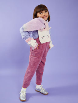 Accessorize London - Multi-Color Girls Bunny Fingerless Mitten Gloves