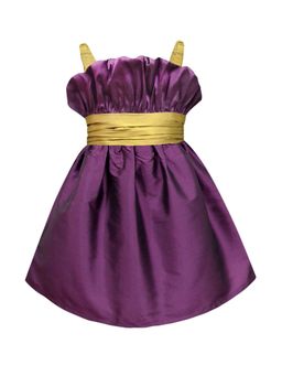 A.T.U.N. - Girls Purple and Gold Sleeveless Bucket Party Dress
