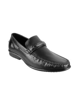 Mochi - Black Solid Formal Loafers