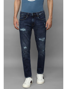 Louis Philippe - Men Navy Dark Smart Fit Jeans