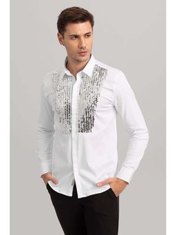Snitch - Sequins White Shirt