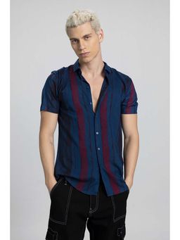 Snitch - Brush Stroke Blue Shirt