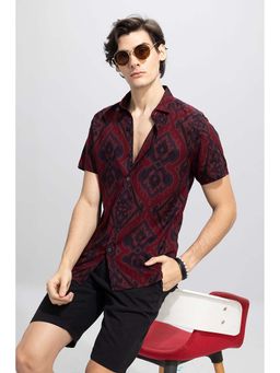 Snitch - Barocco Maroon Shirt