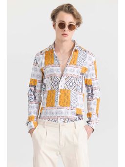 Snitch - Pixel Patches White Shirt