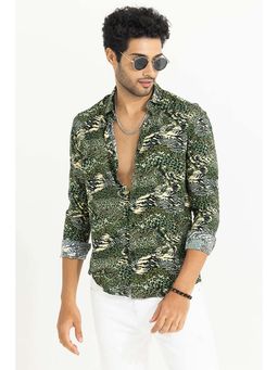 Snitch - Patch Montage Green Shirt