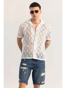 Snitch - Giulietta Snow White Crochet Shirt