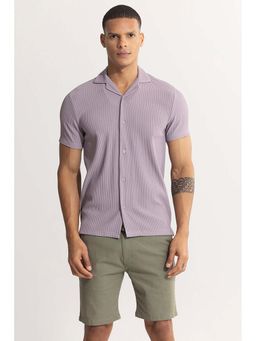 Snitch - Parallel Rib Mauve Shirt