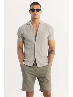 Snitch - Parallel Rib Cloud Grey Shirt