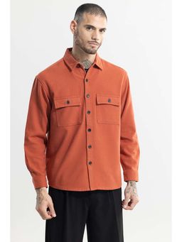 Snitch - Overflap Orange Shirt