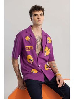 Snitch - Ghostz Purple Oversized Shirt