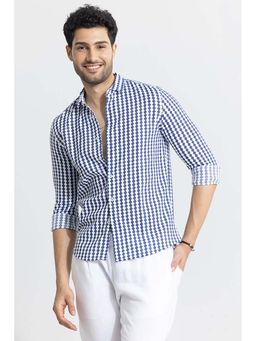 Snitch - Diamond Flow Blue Shirt