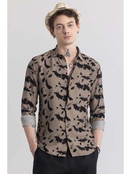 Snitch - Geoshard Splash Khaki Shirt