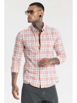 Snitch - Pink Checks Linen shirt