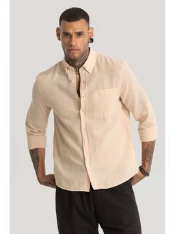 Snitch - Beige Linen Blend Shirt