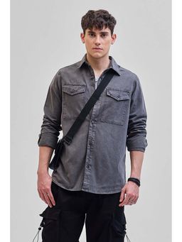 Snitch - Grey Double Pocket Shirt