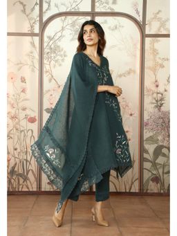 Kaveri - Diamond Dahlia Fly Free Tunic with Pant and Dupatta