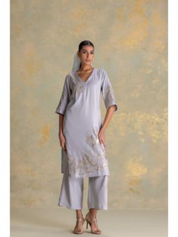 Kaveri - Golden Grace Kurta with Pant and Dupatta