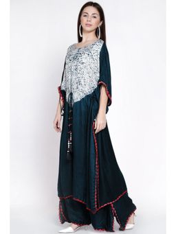 Twenty Nine - Boat Neck String Sleeves Kaftan with Pant Co-Ord