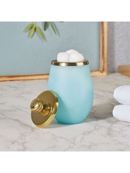 HomeTown - Emilia Glass Frosted Colored Tumbler In Turquoise Colour