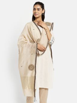 Fabindia - Cotton Silk Embroidered Dupatta