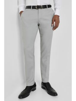Allen Solly - Grey Solid Slim Fit Trouser