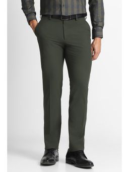 Van Heusen - Olive Solid Slim Fit Trouser