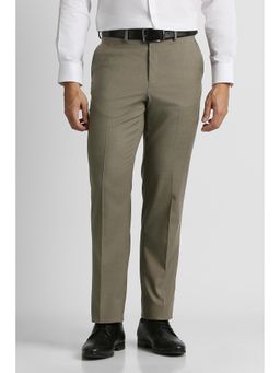 Van Heusen - Grey Textured Regular Fit Trouser