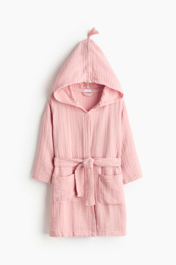 H&M - Unisex Pink Muslin Dressing Gown