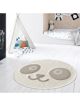 OBSESSIONS - Machine Made Non Shedding Centerpiece Carpet, Cream