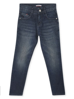 Cantabil - Boys Solid Dark Blue Jeans