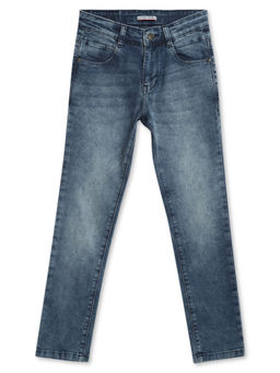 Cantabil - Boys Solid Dark Blue Jeans