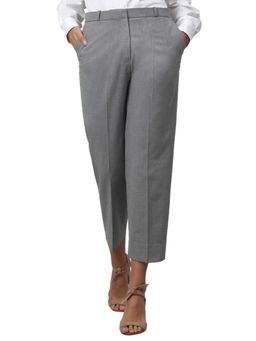 Cantabil - Women Grey Solid Trouser